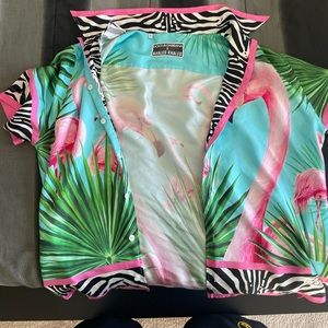 We The Best x Dolce & Gabbana Button Up Short Sleeve, Sz L